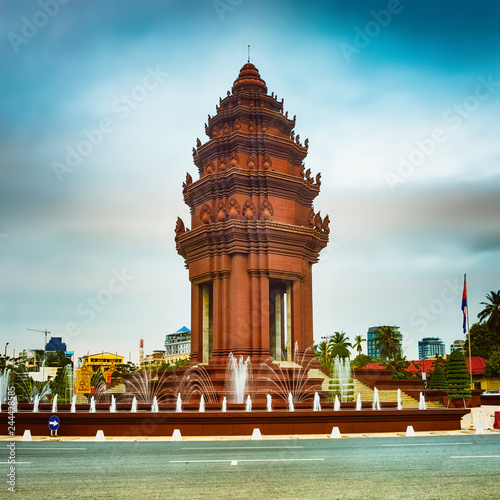 The Independence Monument in Phnom Penh, Cambodia photo