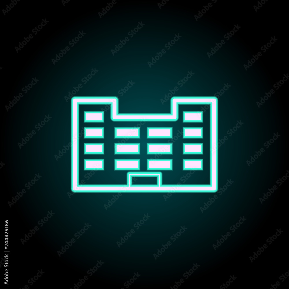 police building icon. Elements of Buildings in neon style icons. Simple icon for websites, web design, mobile app, info graphics police building icon. Elements of Buildings in neon style icons. Simple icon for websites, web design, mobile app, info graphics