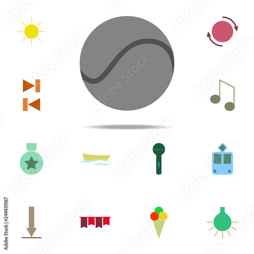 tennis ball icon. color web icons universal set for web and mobile