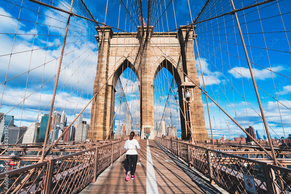 Obraz premium Brooklyn bridge in New York city, USA