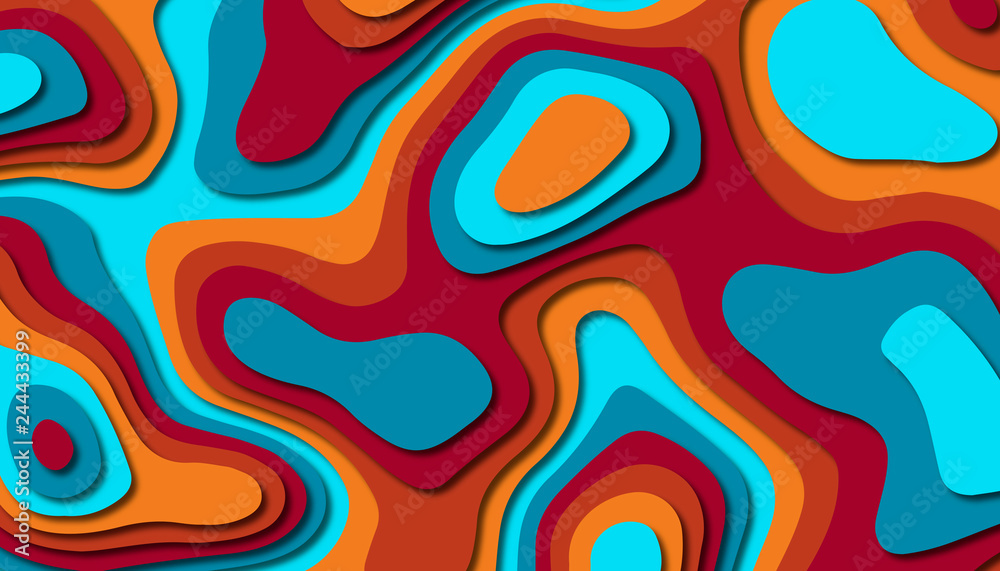 Fototapeta premium Abstract paper carve template background,for book cover.