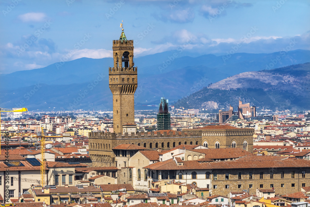 Palazzo Vecchio Florence Tuscany Italy.