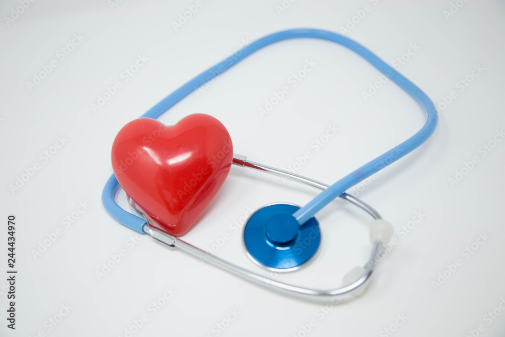 red heart and stethoscope red heart and stethoscope