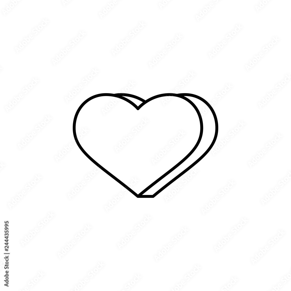 heart 3d form icon. Element of Valentine's Day icon for mobile concept and web apps. Detailed heart 3d form icon can be used for web and mobile heart 3d form icon. Element of Valentine's Day icon for mobile concept and web apps. Detailed heart 3d form icon can be used for web and mobile