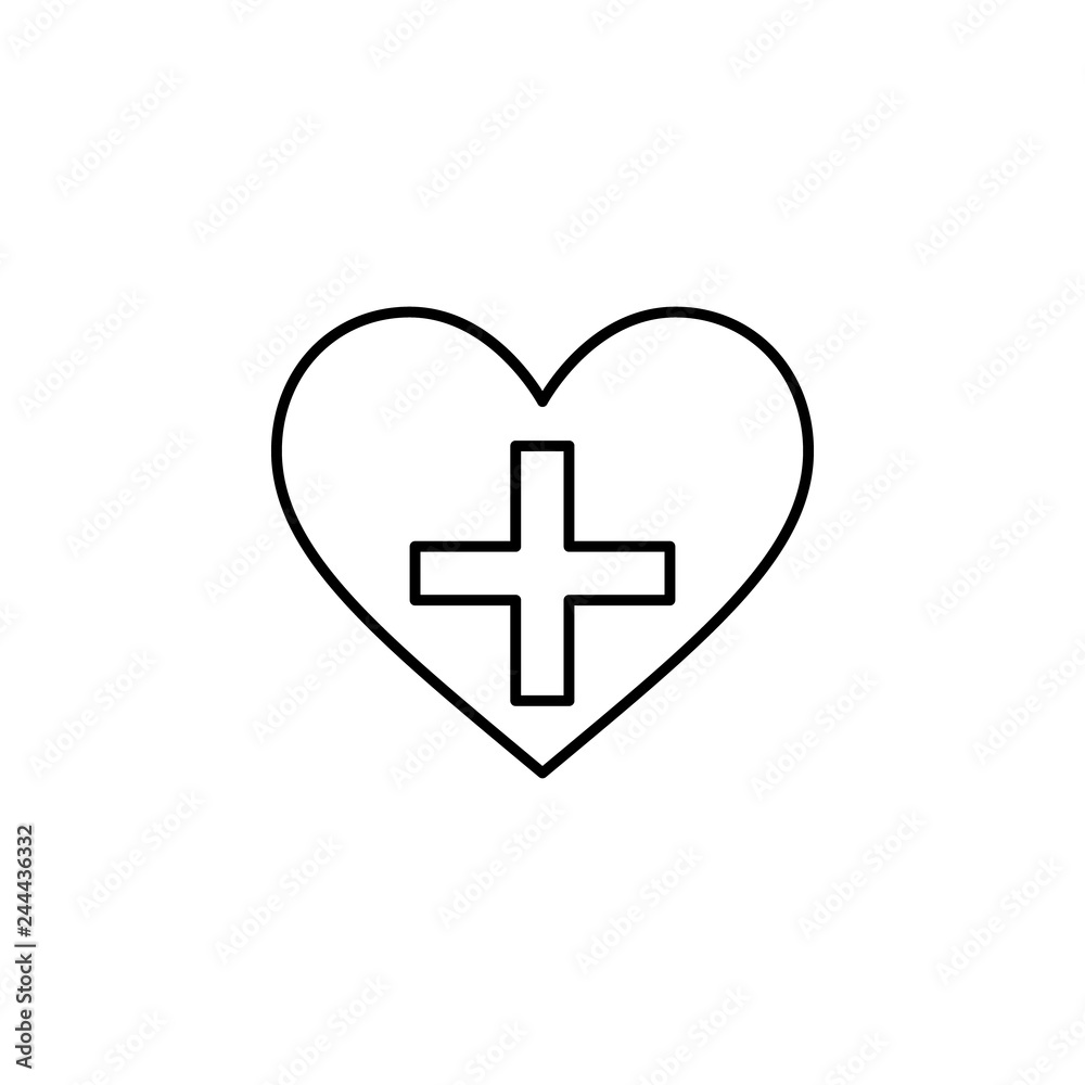 Fototapeta premium heart flag of Swiss icon. Element of Valentine's Day icon for mobile concept and web apps. Detailed heart flag of Swiss icon can be used for web and mobile