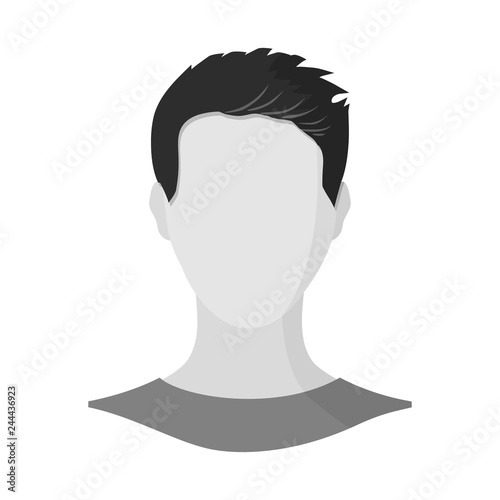 Vector illustration of avatar and dummy sign. Collection of avatar and image stock vector illustration.
