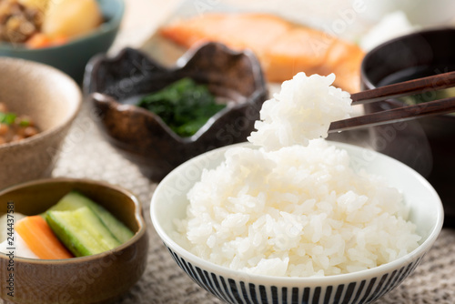 Foto ご飯を食べる