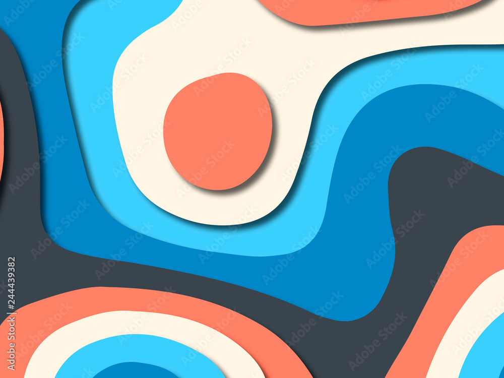 Paper art cartoon abstract waves. Paper carve background. Modern origami design template.Paper cut background. Abstract realistic paper decoration for design textured Paper art cartoon abstract waves. Paper carve background. Modern origami design template.Paper cut background. Abstract realistic paper decoration for design textured