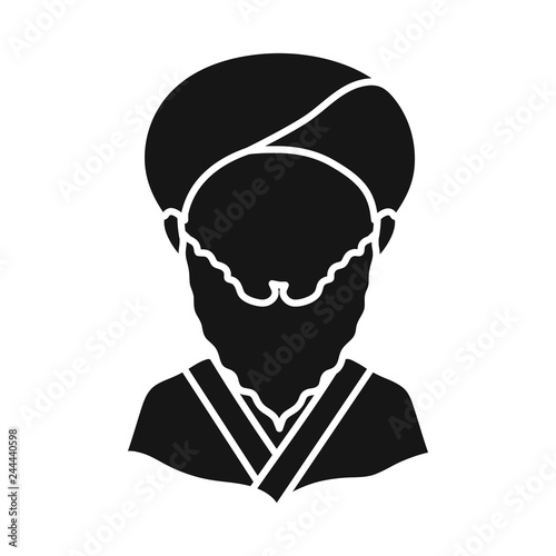 Isolated object of nation and race  icon. Set of nation and user vector icon for stock.