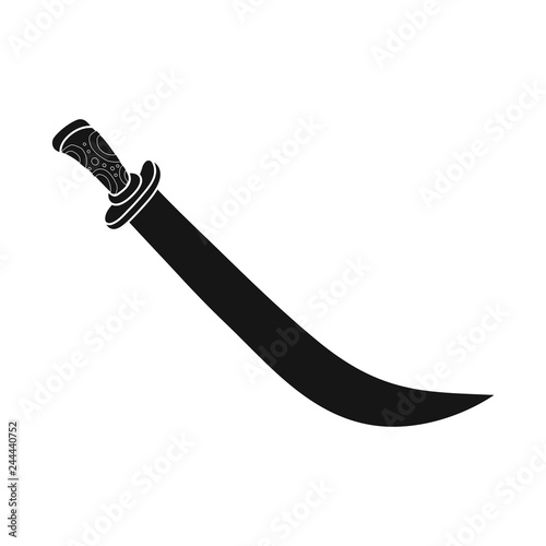 Vector design of sword  and dagger  icon. Set of sword  and weapon stock vector illustration.