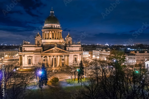Saint Petersburg. Russia. City center. Saint Isaac's Cathedral. Travels in Russia. Museums of Russia. Panorama of the city.