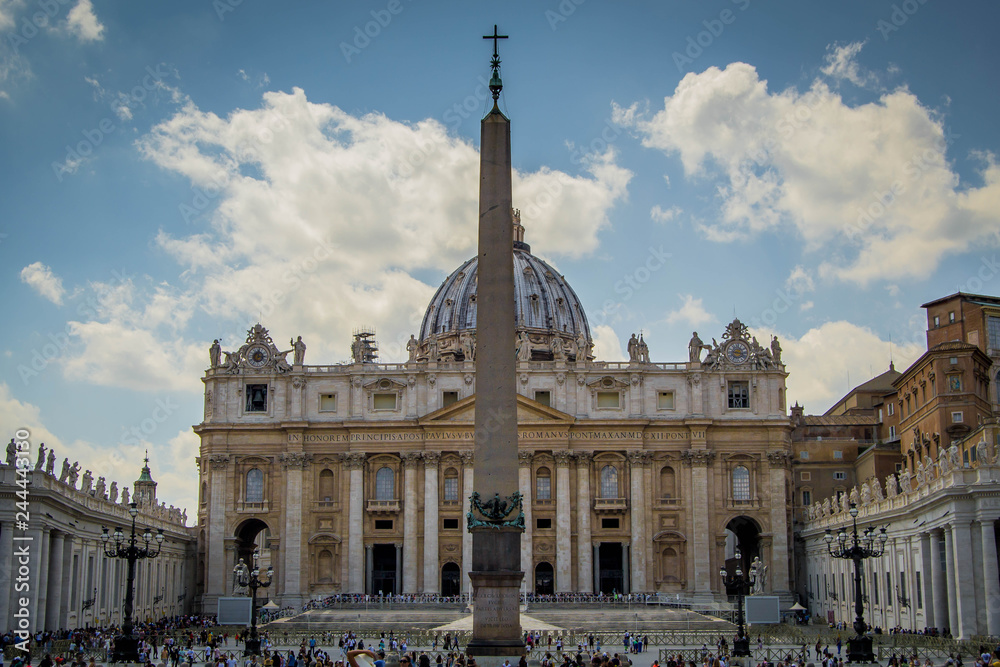 St. Peter's basilica and obelisk