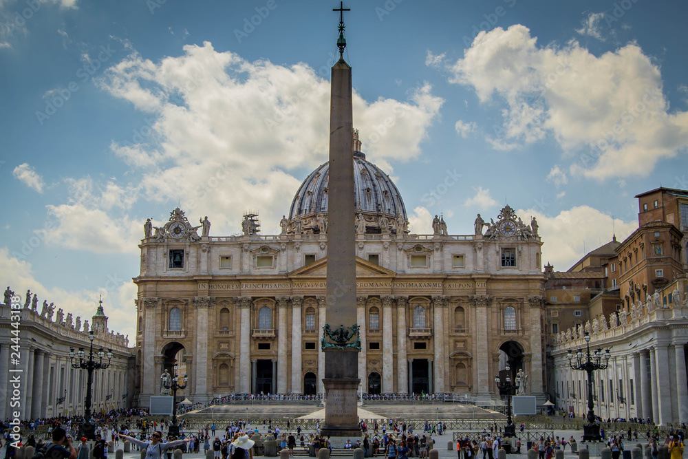 St. Peter's basilica and obelisk