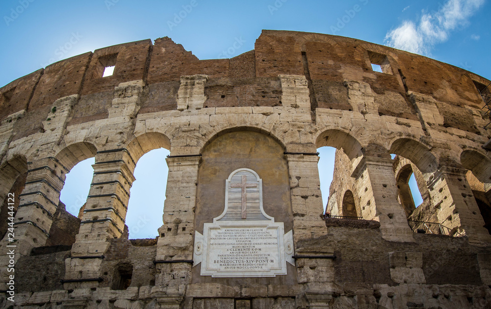 Plaque on Colosseum
