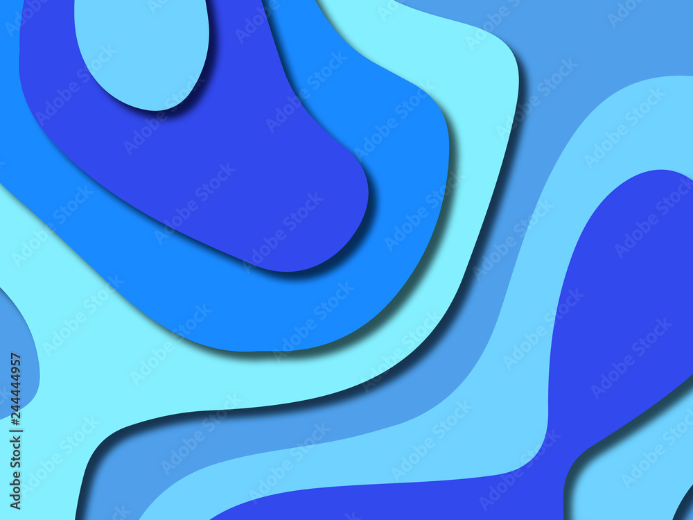 3D abstract background with paper cut shapes.Abstract paper carve template background,for book cover.Paper cut background. Abstract realistic paper decoration for design