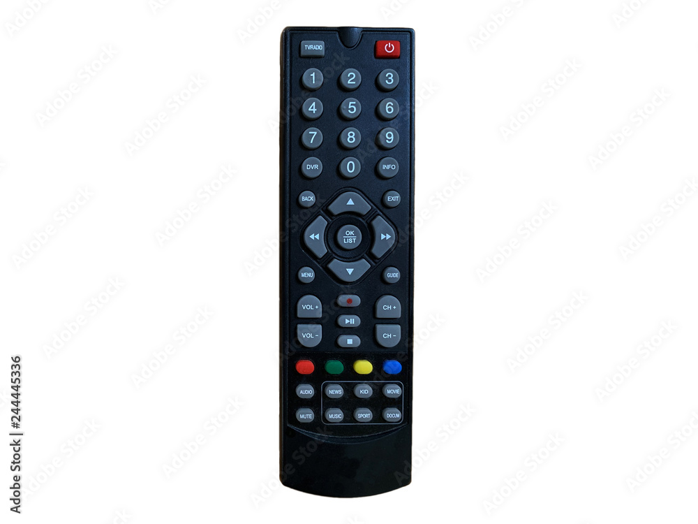 television remote control isolated on white background television remote control isolated on white background