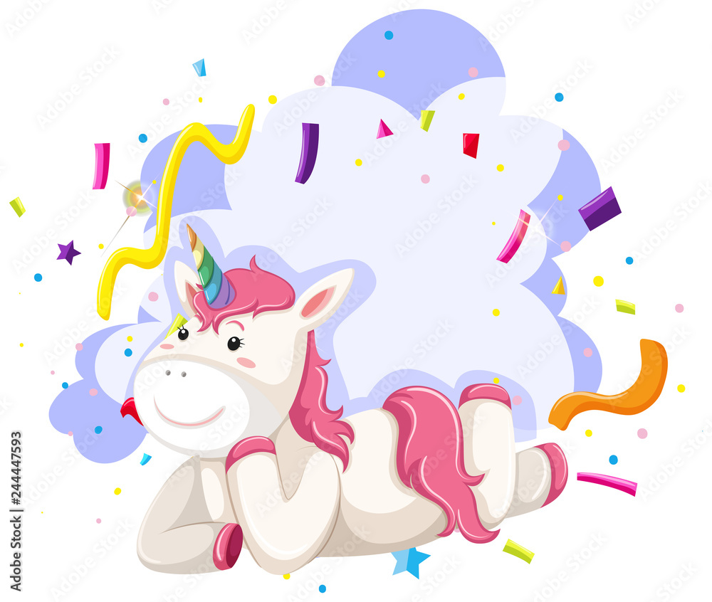 A unicorn character party theme A unicorn character party theme