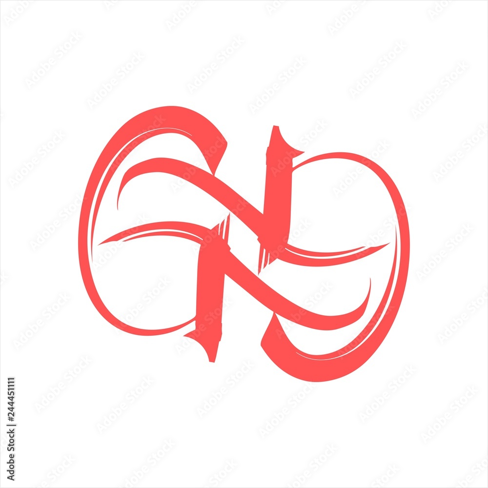 simple GG, GHG initials brush letter company vector logo and icon simple GG, GHG initials brush letter company vector logo and icon