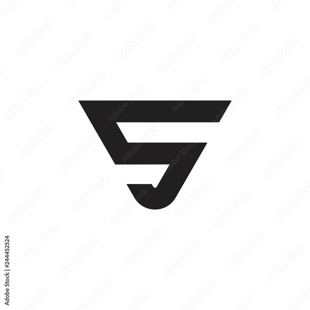 number 5 triangle geometric logo vector number 5 triangle geometric logo vector