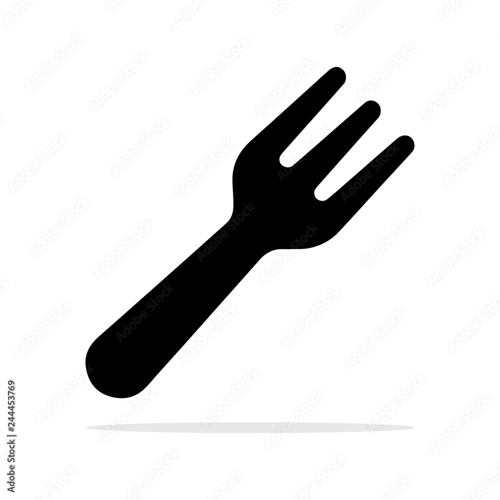 fork icon. Vector concept illustration for design.