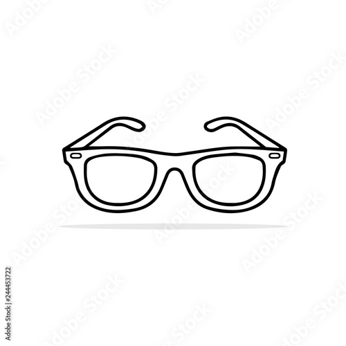 glasses icon. Vector concept illustration for design.