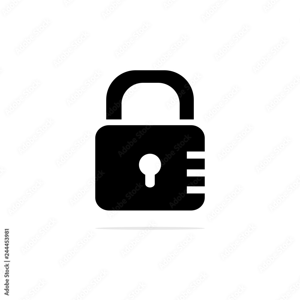 lock icon. Vector concept illustration for design. lock icon. Vector concept illustration for design.