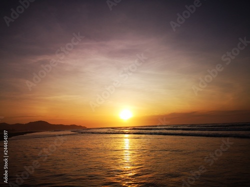 Beautiful sunset along the beach. © Josephine Julian