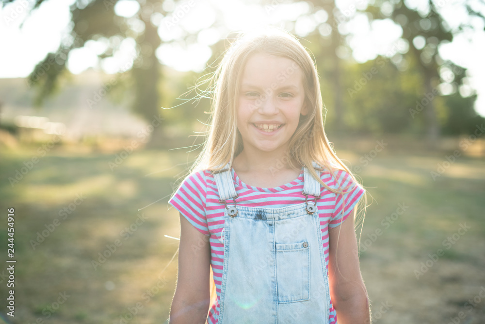 Portrait of a cheerful young girl Portrait of a cheerful young girl
