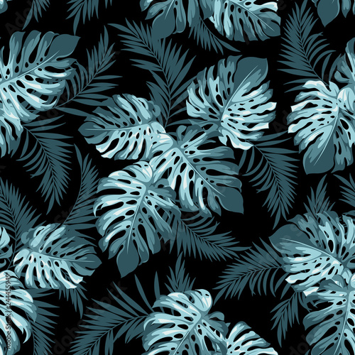 Tropikalny wzór liścia
