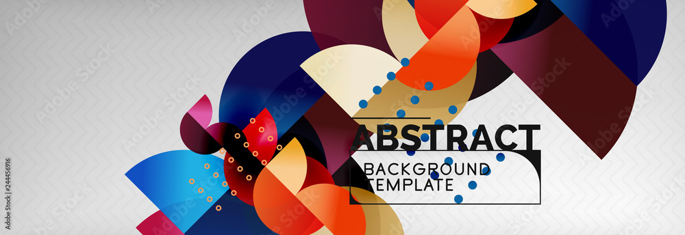 Abstract background, geometric circle composition Abstract background, geometric circle composition