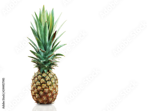 Pineapple on white background.