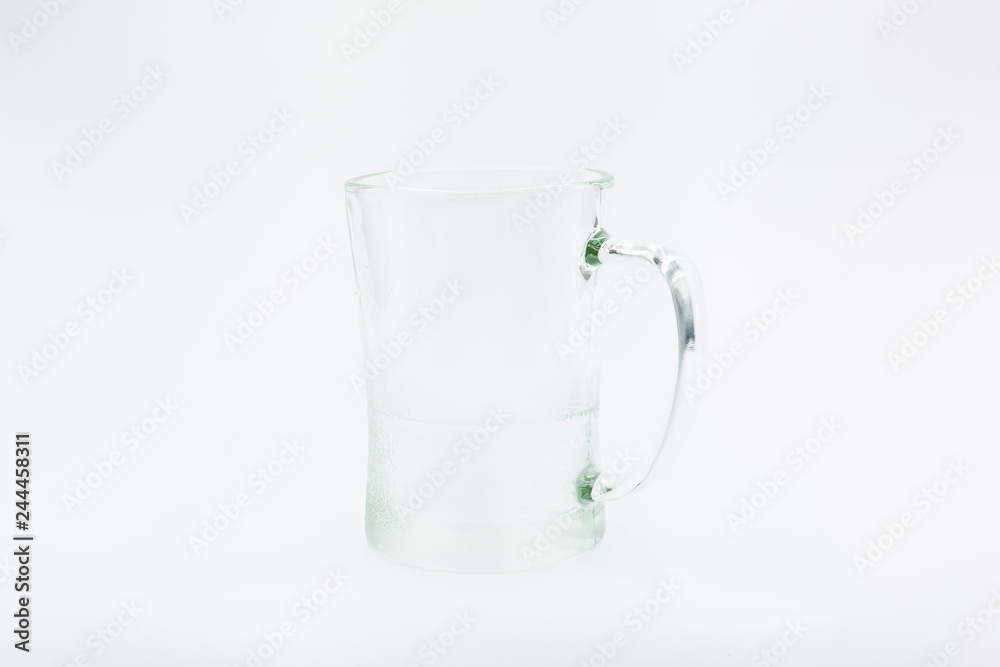 Empty beer glass. Isolated on white background Empty beer glass. Isolated on white background
