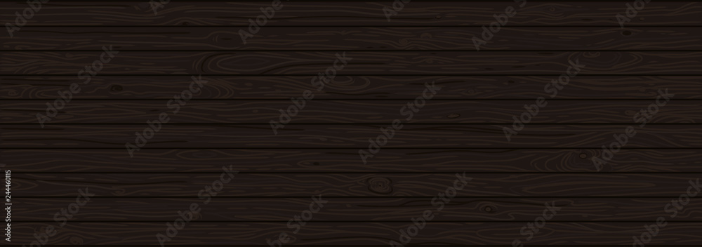 Natural Dark Wooden Background. Old weathered black wood surface