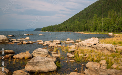 A shore on the eastern side of Lake Baikal photo