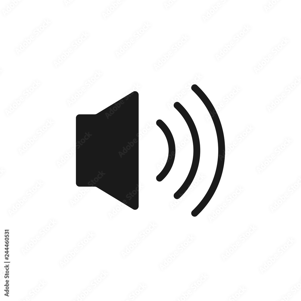 Speaker icon graphic design template vector