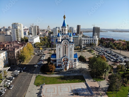 Center of Khabarovsk from a height
