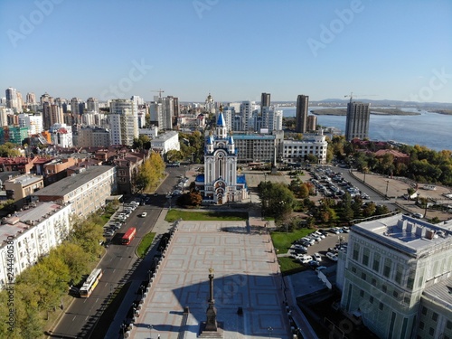 Center of Khabarovsk from a height