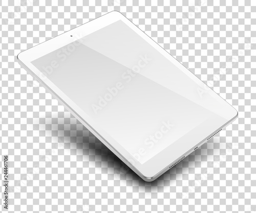 Tablet pc computer with blank screen. photo