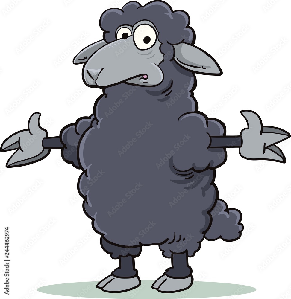 Fototapeta premium Black sheep