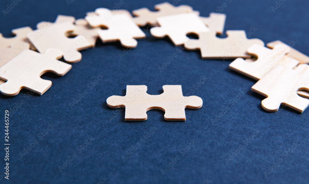 Fototapeta premium puzzle puzzles team