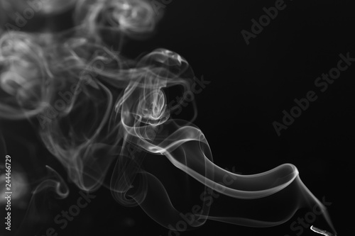 Movement of white smoke