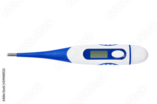 Electronic medical thermometer with blank screen