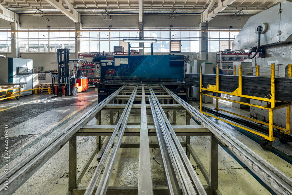 The interior of the metalworking shop. The interior of the metalworking shop.