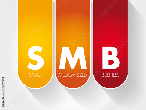 SMB - Small and Medium-Sized Business acronym, business concept