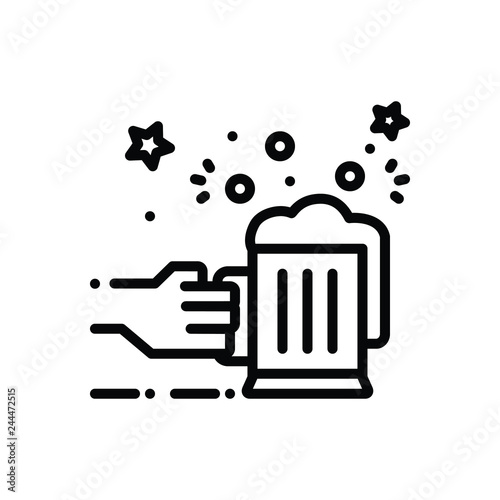 Black line icon for allegro 