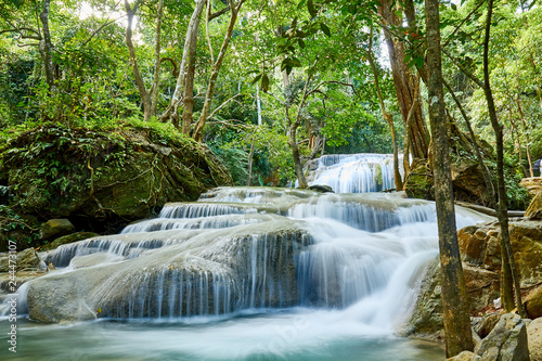 Erawan Waterfall, Erawan National Park in Kanchanaburi, Thailand