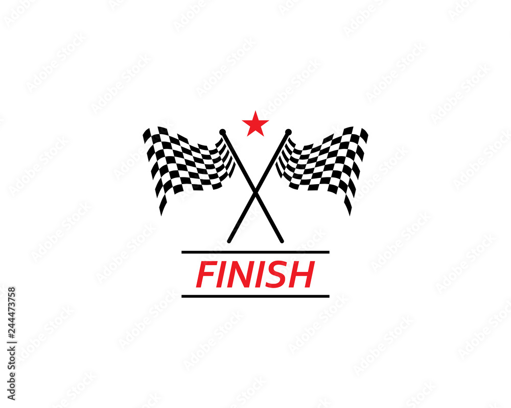 Race flag icon, simple design race flag logo Race flag icon, simple design race flag logo