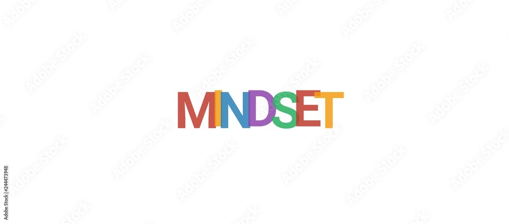 Obraz premium Mindset word concept