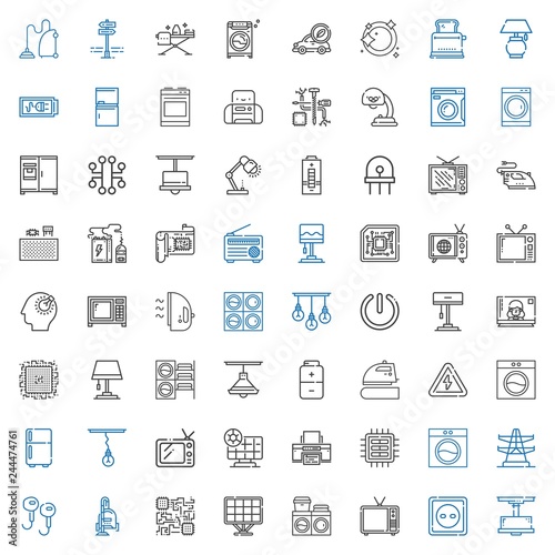 electrical icons set