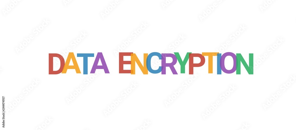 Data encryption word concept